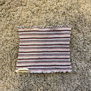 Hollister Multicolor Striped Tube Top